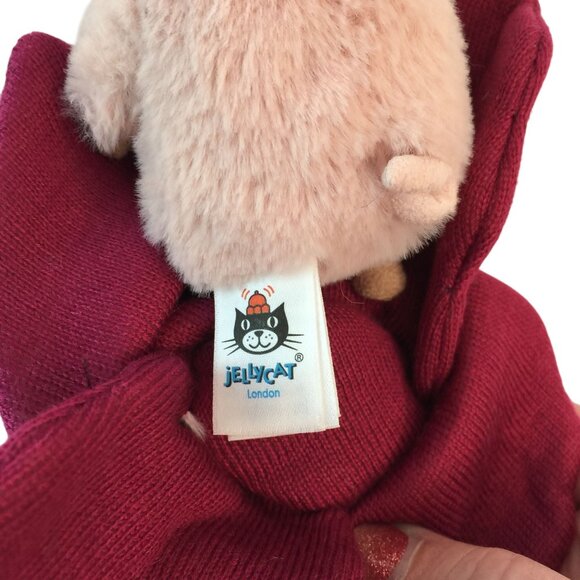 Jellycat Poppin Pig Plush 5" Stuffed Animal Toy in Flower Rare Retired - Picture 6 of 7